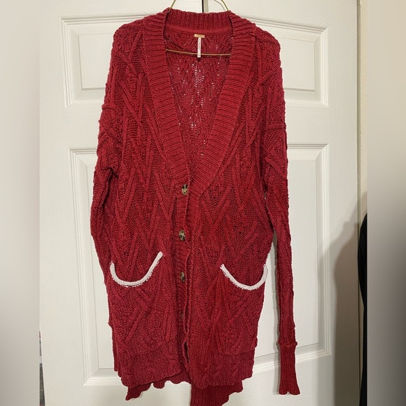 - Free People Montana Cable Knit Cardig size XS - Picture 1 of 8
